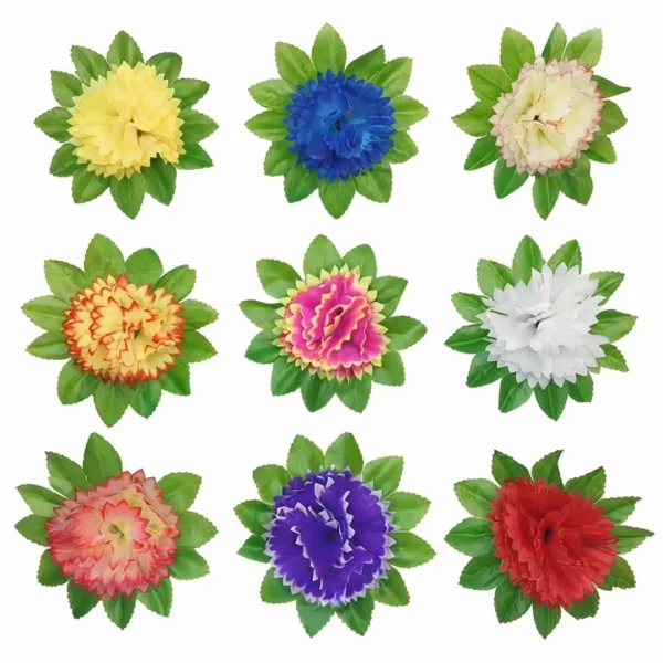 FLOR ARTIFICIAL 5 PIMPOLLOS CON HOJAS VERDES JFY-1320 FLOR ARTIFICIAL 5 PIMPOLLOS CON HOJAS VERDES