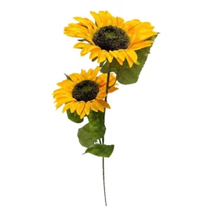 GIRASOLES 2 EN 1 VARA GIRASOL ARTIFICIAL CON 2 CABEZAS 83CM