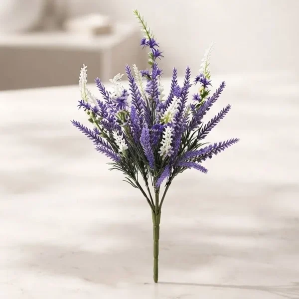 RAMO ARTIFICIAL DE LAVANDA CON ESPIGAS COLOR CREMA JFY-2350-3 RAMO ARTIFICIAL DE LAVANDA CON ESPIGAS COLOR CREMA
