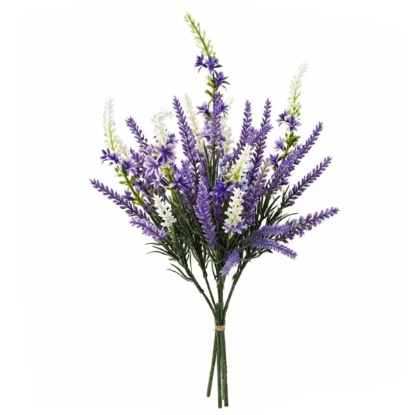 RAMO ARTIFICIAL DE LAVANDA CON ESPIGAS COLOR CREMA JFY-2350 RAMO ARTIFICIAL DE LAVANDA CON ESPIGAS COLOR CREMA
