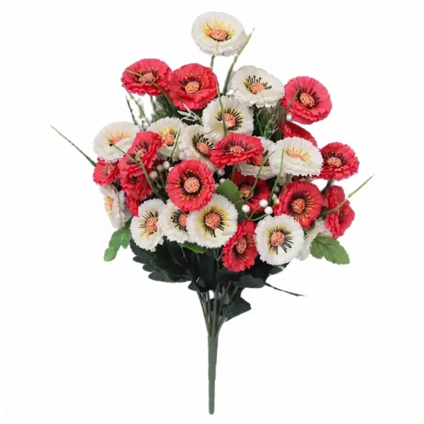 RAMO BOUQUET DE FLORES MARGARITAS ARTIFICIALES JFY-2008-ROSA RAMO BOUQUET DE FLORES MARGARITAS ARTIFICIALES