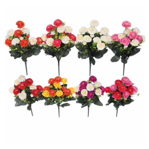 RAMO DE CLAVELES ARTIFICIALES 40 CM JFY-2002-1 RAMO DE CLAVELES ARTIFICIALES 40 CM