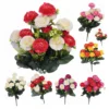 RAMO DE CLAVELES ARTIFICIALES 40 CM JFY-2002 RAMO DE CLAVELES ARTIFICIALES 40 CM