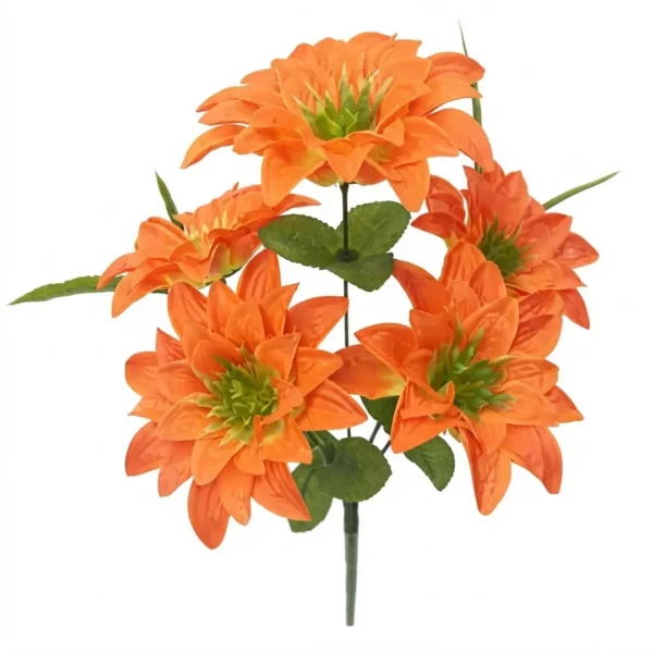 RAMO DE DAHLIAS ARTIFICIALES JFY-1595-NARANJA RAMO DE DAHLIAS ARTIFICIALES
