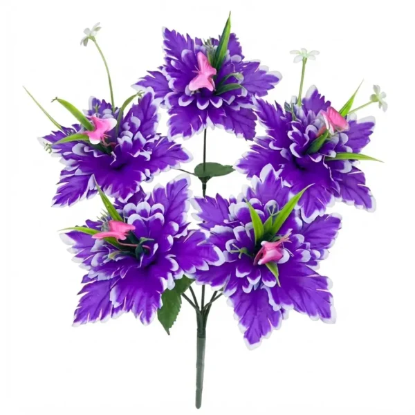 RAMO DE FLORES CON BORDES DELINEADOS JFY-2115-VIOLETA RAMO DE FLORES CON BORDES DELINEADOS