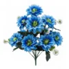 RAMO DE FLORES CRISANTEMO ARTIFICIALES JFY-2176-azul RAMO DE FLORES CRISANTEMO ARTIFICIALES