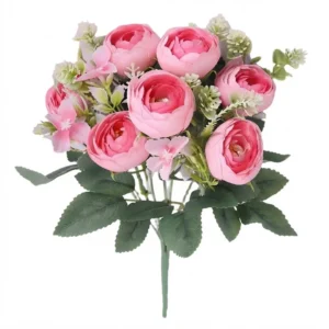 RAMO DE MINI CAMELIAS 30CM JFY-3012-ROSA RAMO DE MINI CAMELIAS 30CM