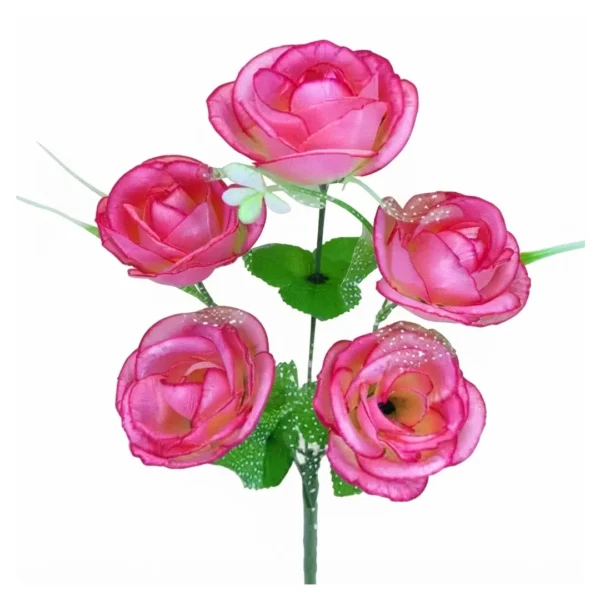 RAMO DE ROSAS CON DETALLE DE BRILLOS JFY-1911-ROSA RAMO DE ROSAS CON DETALLE DE BRILLOS