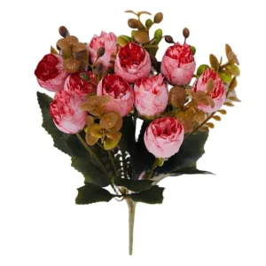 RAMO MINI PEONIAS 30CM JFY-1977-ROSA RAMO MINI PEONIAS 30CM