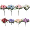 RAMO ROSA ARTIFICIAL DECORACION EVENTO 30CM ALTO JFY-3016-1 RAMO ROSA ARTIFICIAL DECORACION EVENTO 30CM ALTO