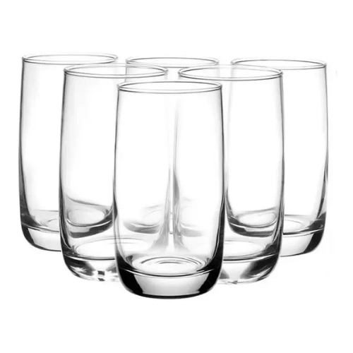 JUEGO X6 VASO VIDRIO 395ML 14CM NEX COOK BASE RECTA JUEGO X6 VASO VIDRIO 395ML 14CM NEX COOK BASE RECTA