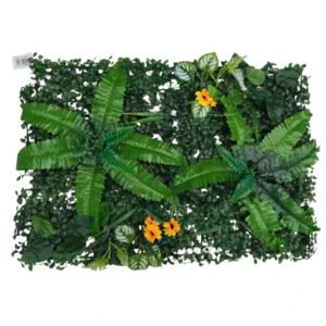 PANEL CON FLORES ARTIFICIAL 40X60 CM PANEL CON FLORES ARTIFICIAL 40X60 CM