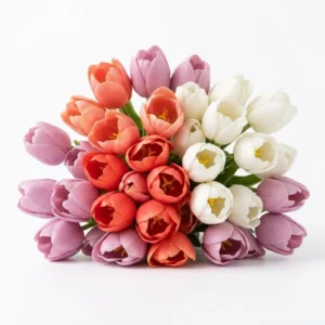 TULIPANES ARTIFICIALES DE GOMA 39CM